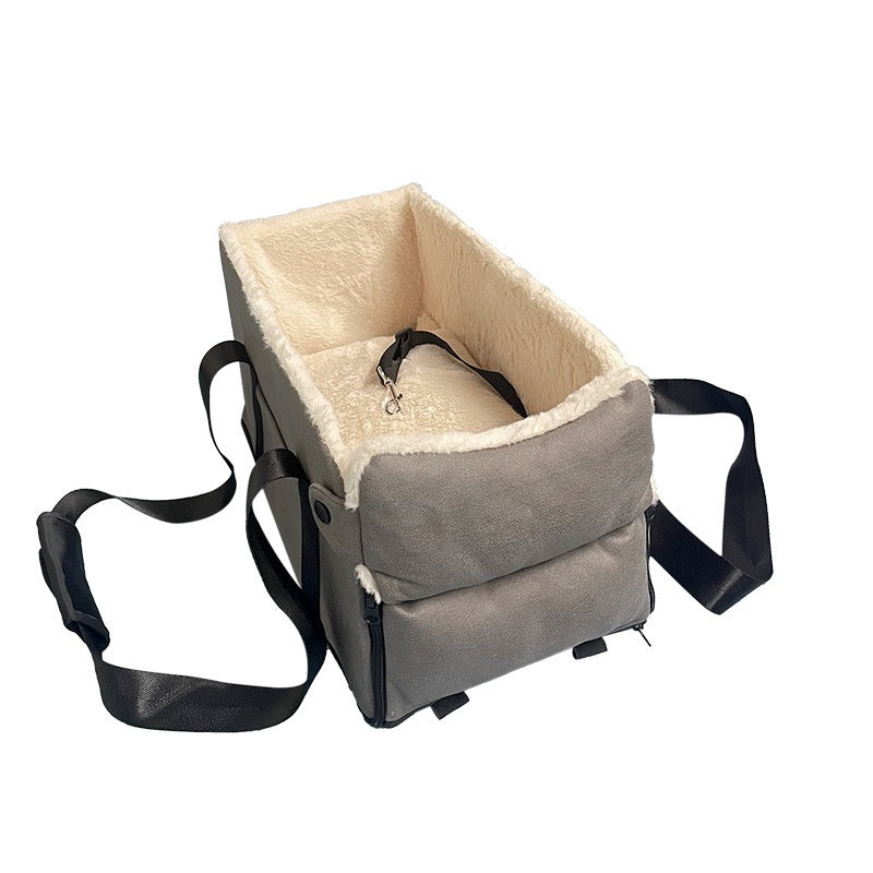Cama Portátil para Perros | Asiento de Auto con Arnés de Seguridad