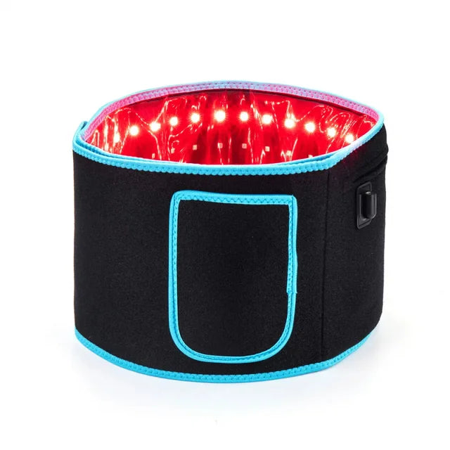 Cinturón Masajeador Lumbar con Luz Infrarroja y LED Alivio y Relajación Inteligente.