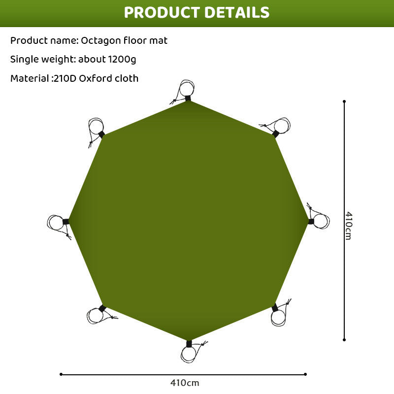 Manta de Camping Impermeable | Oxford Cloth Resistente al Agua y al Desgaste. Multiples usos.