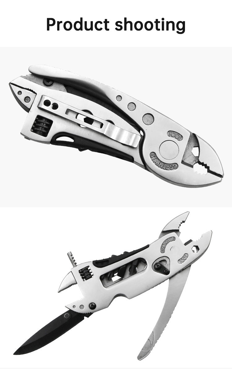 Alicate Multifuncional para Camping | Herramienta de Montañismo con Llave Ajustable