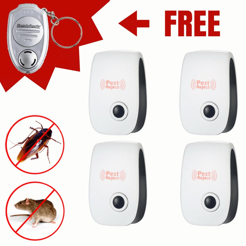 Repelente Ultrasónico Recargable Protección contra Mosquitos, Ratones e Insectos para el Hogar
