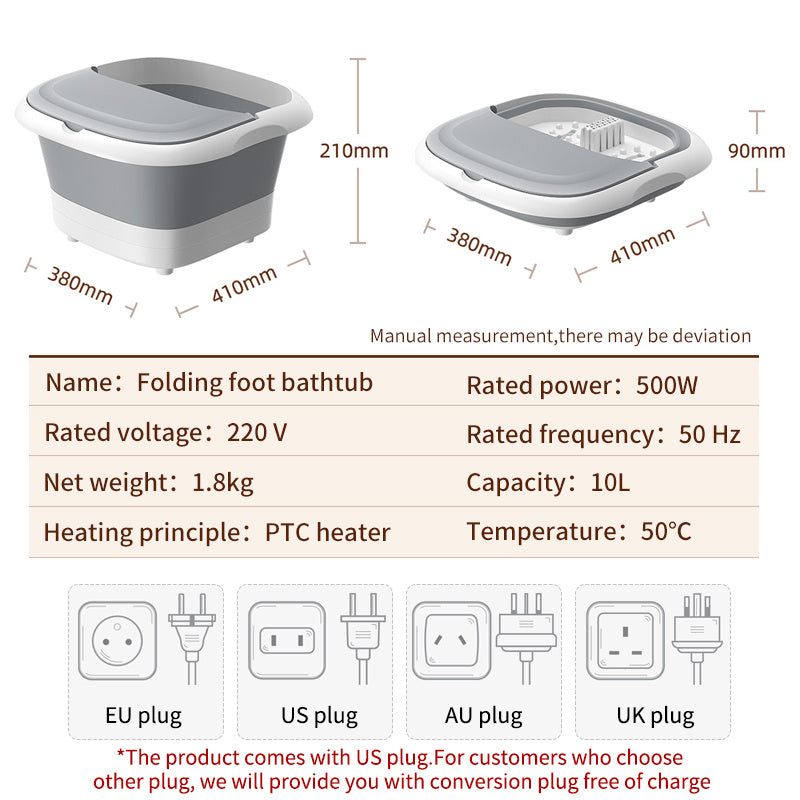Baño Eléctrico para Pies Hidromasaje & Calefacción Automática