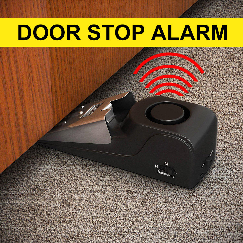 Alarma Antirrobo Inteligente Tope de Puerta con Detección de Intrusos para Hogar y Hotel
