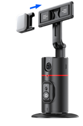 Soporte de Rastreo Facial Automático P02 – Rotación 360° para Vlogging y Vídeo Profesional