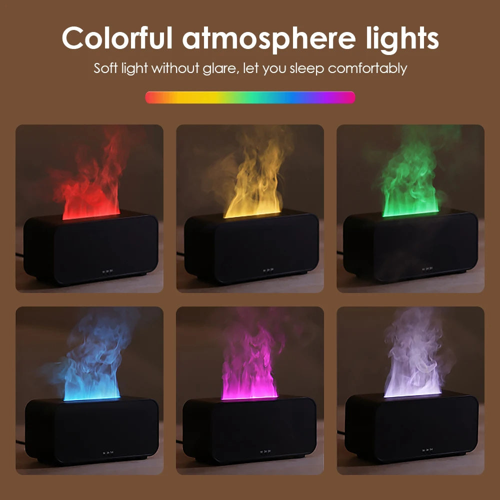 Quieres sorprender? Humidificador 3D con Efecto Llama, Difusor de Aroma USB Recargable