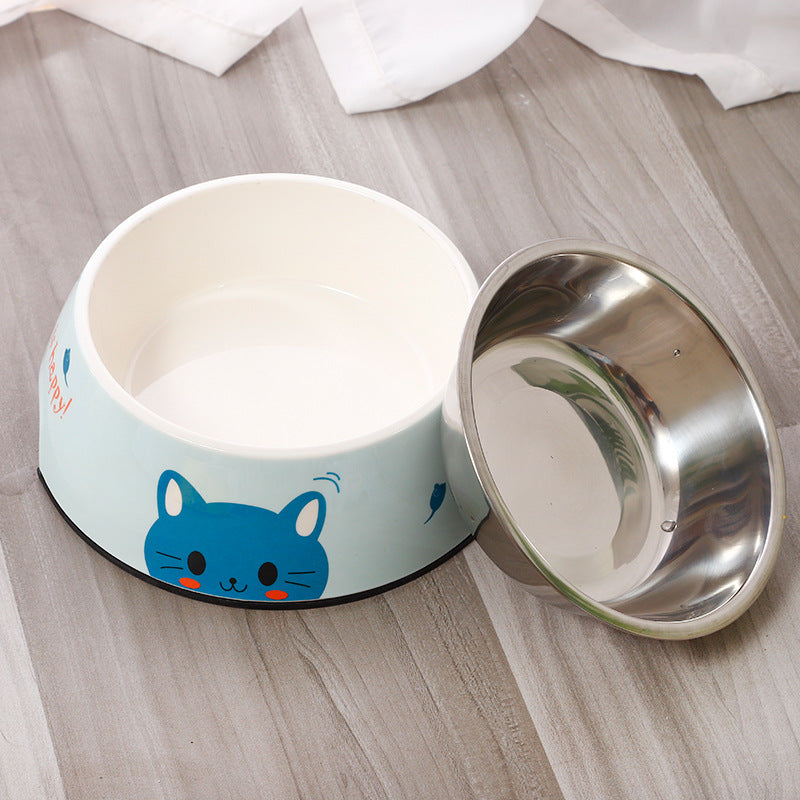 Tazón de Acero Inoxidable para Mascotas | Comedero y Bebedero para Perros y Gatos