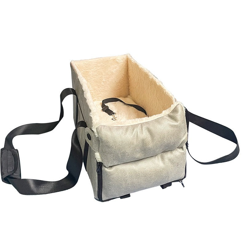 Cama Portátil para Perros | Asiento de Auto con Arnés de Seguridad