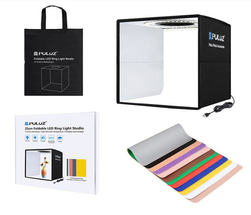 Set de Iluminación Portátil con Aro de Luz Destaca tu Estudio con Luz Profesional