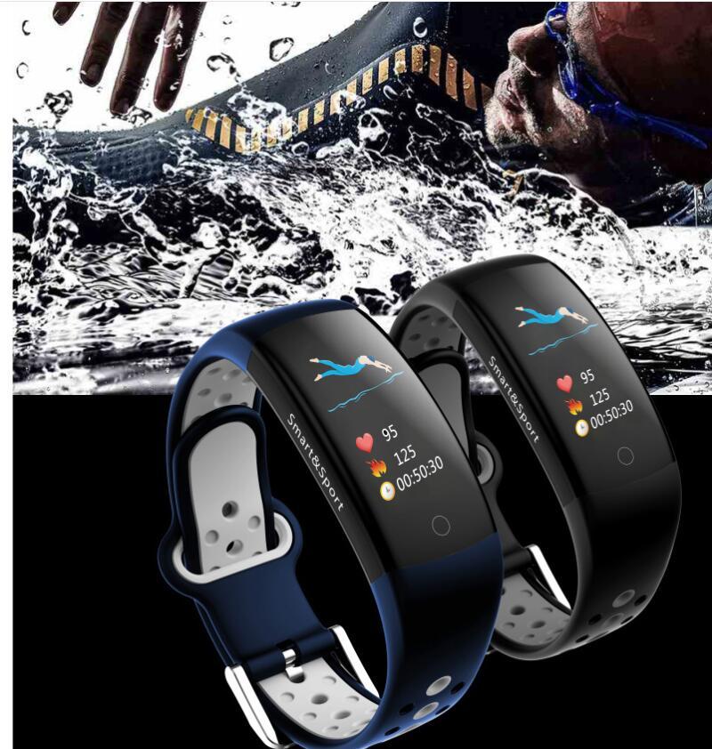 Smart Bracelet Q6S, Monitoreo de Frecuencia Cardíaca y Presión Arterial.