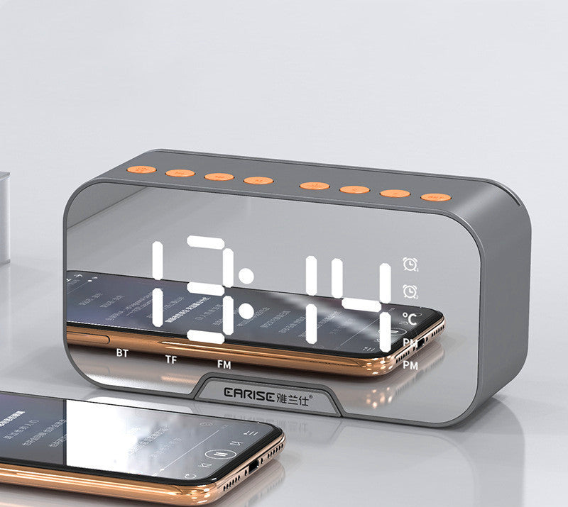 Reloj Despertador Multifuncional Altavoz Bluetooth, Subwoofer y Audio Premium