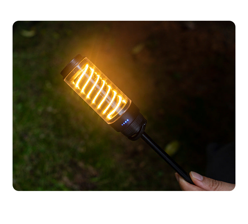 Lámpara de Camping Portátil | Luz Nocturna Recargable con Trípode