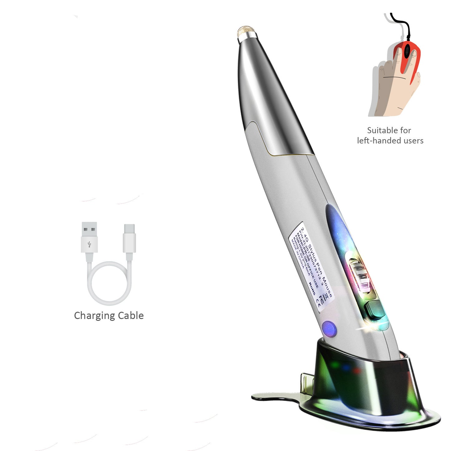 Mouse Vertical Tipo Bolígrafo – Precisión y Comodidad en un Diseño Innovador