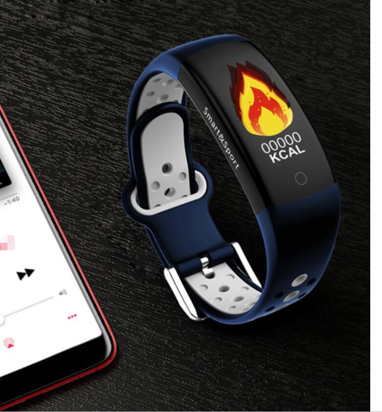 Smart Bracelet Q6S, Monitoreo de Frecuencia Cardíaca y Presión Arterial.