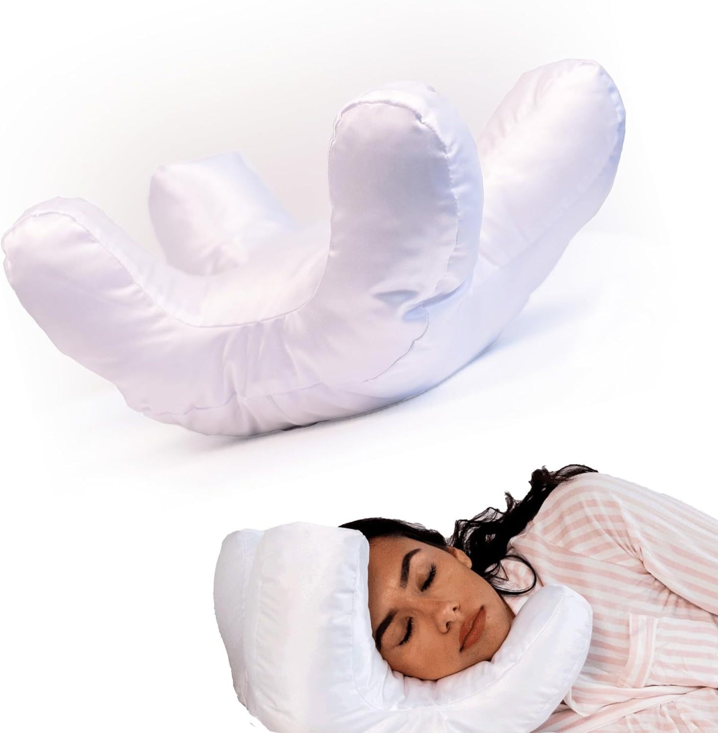 Reposacabezas para Sueño y Maquillaje – Comodidad y Relajación sin Pegamento
