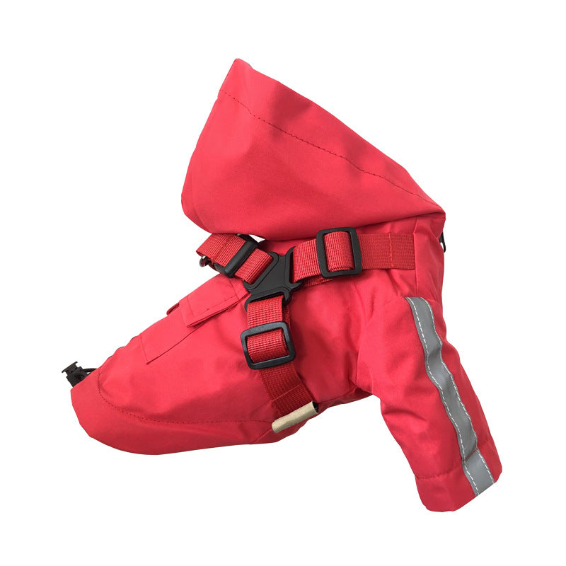 Impermeable Reflectante para Perros | Poncho de Lluvia Todo Clima con Protección PU