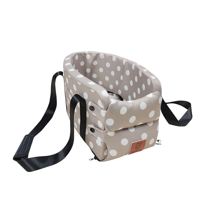 Cama Portátil para Perros | Asiento de Auto con Arnés de Seguridad