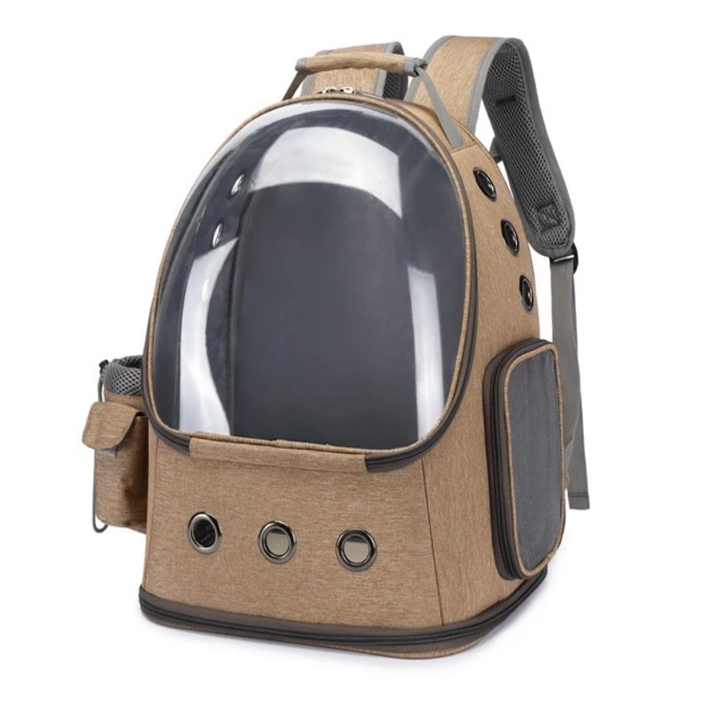 Mochila Espacial Transparente para Mascotas | Diseño Plegable y Transpirable para Gatos y Perros Pequeños