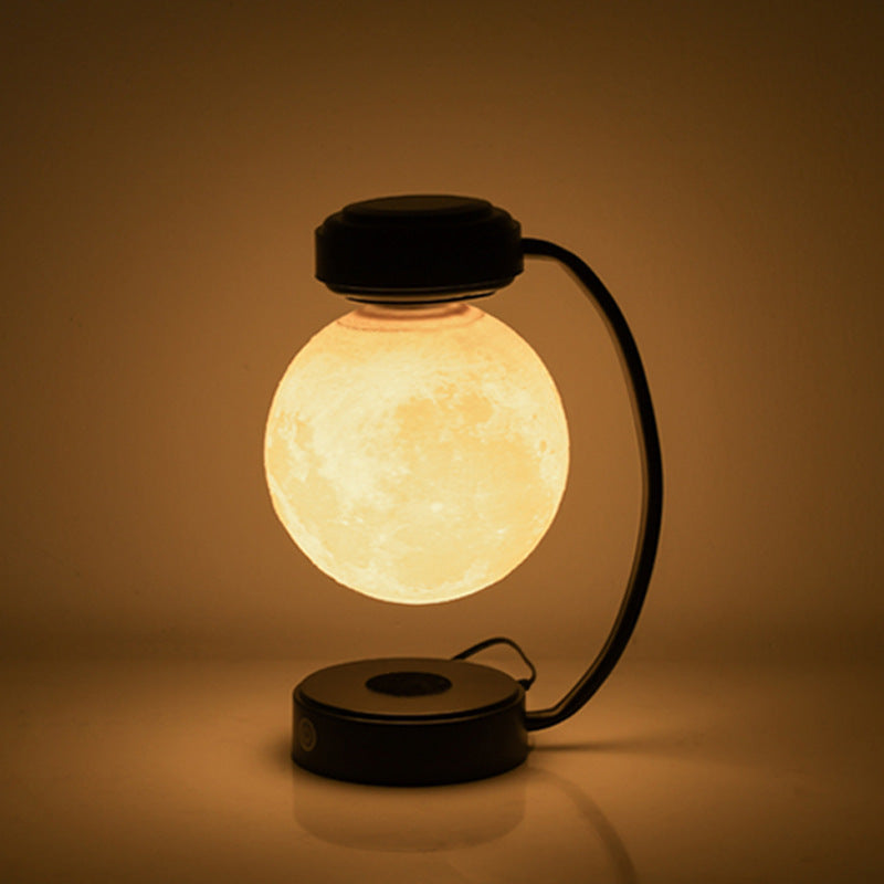 Lámpara Flotante LED Luna 3D Levitación Magnética, Rotación y Decoración Moderna.