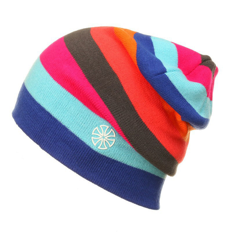 Gorro de Punto con Diseño a Rayas | Beanie Casual para Snowboarding, Ciclismo y Deportes al Aire Libre