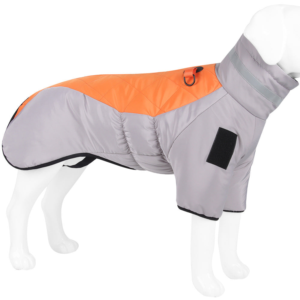 Abrigo Acolchado Reflectante para Perros Grandes | Ropa de Otoño e Invierno con Algodón Térmico