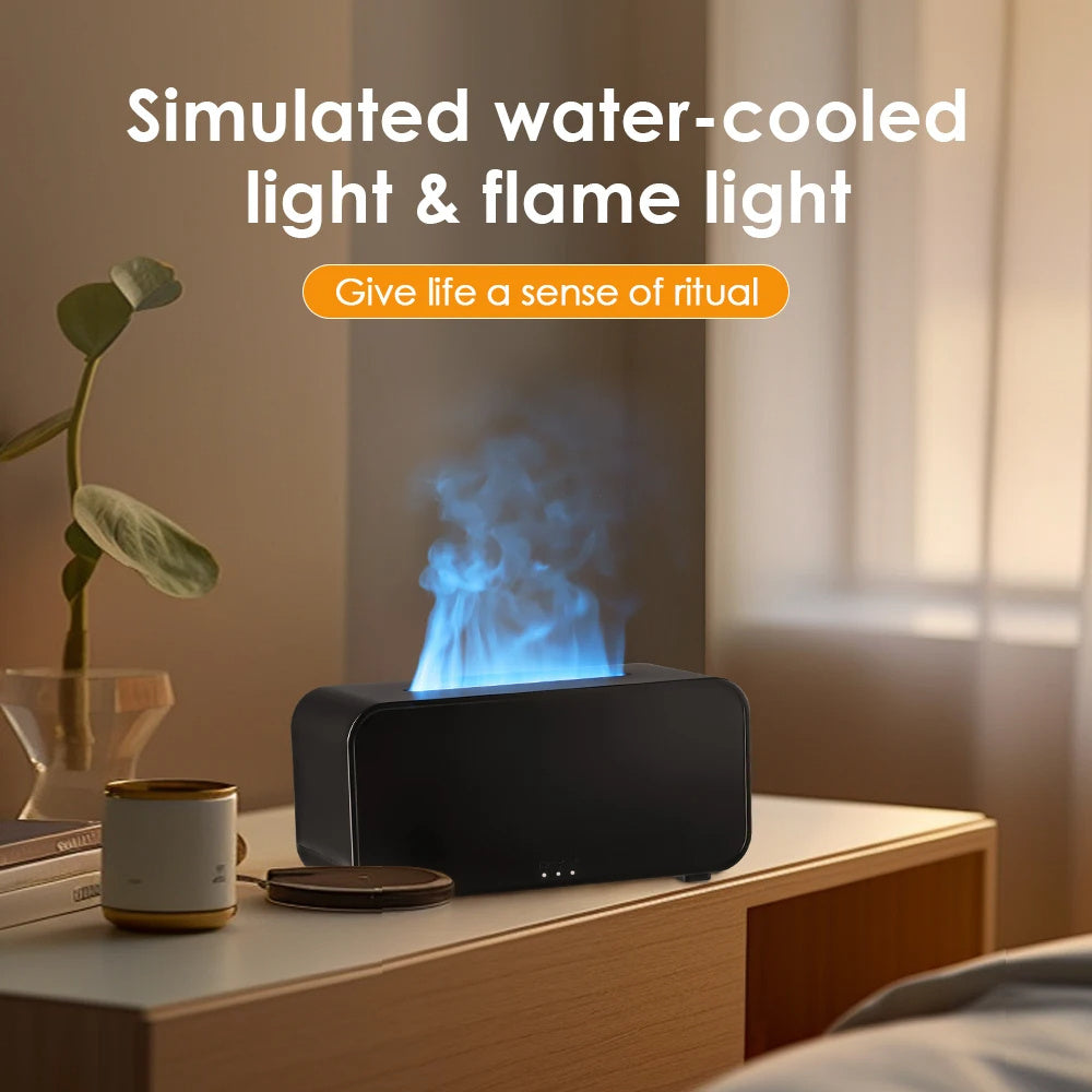 Quieres sorprender? Humidificador 3D con Efecto Llama, Difusor de Aroma USB Recargable