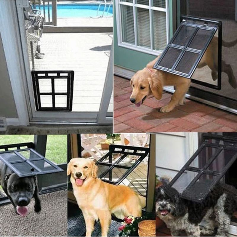 Puerta para Mascotas con Acceso Libre | Diseño de Pantalla Antimosquitos para Gatos y Perros