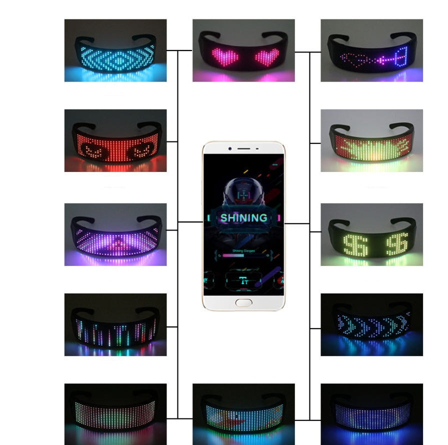 Gafas LED con Pantalla Digital Estilo Futurista para DJ & Fiestas