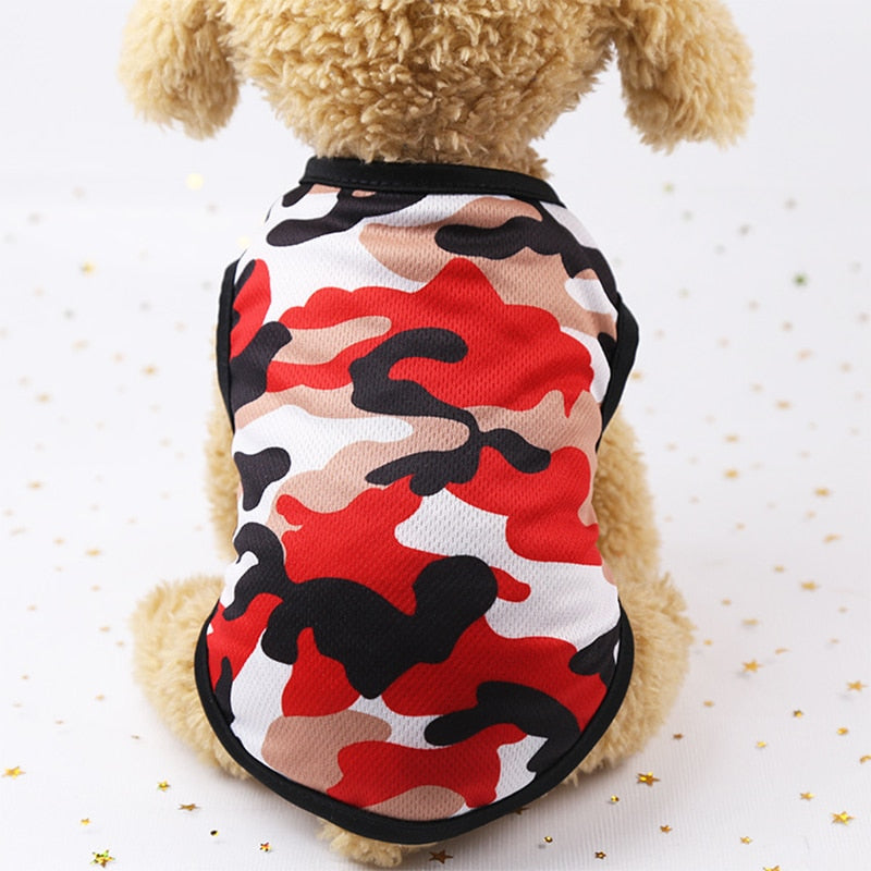 Camiseta Militar para Perros Chaleco Camuflado de Verano Estilo y Comodidad
