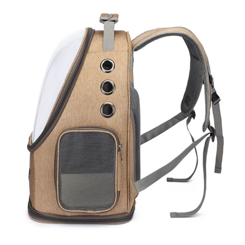 Mochila Espacial Transparente para Mascotas | Diseño Plegable y Transpirable para Gatos y Perros Pequeños