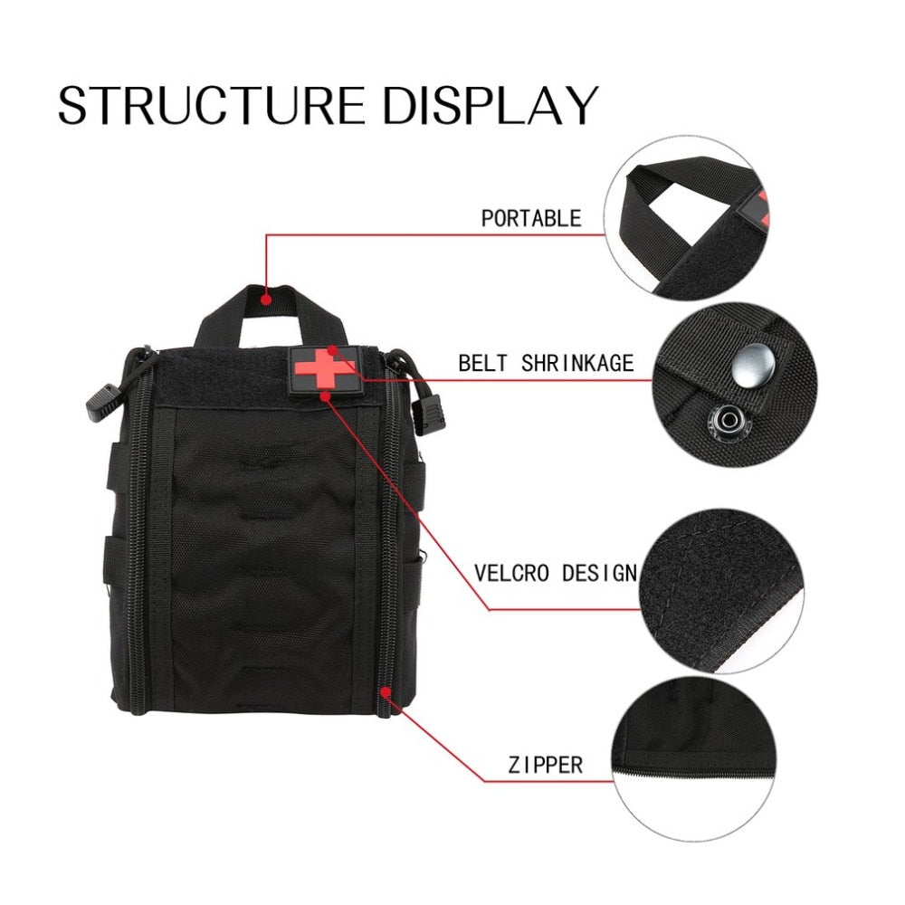 Bolsa de Primeros Auxilios Portátil | Estuche Táctico Multifuncional para Camping y Supervivencia