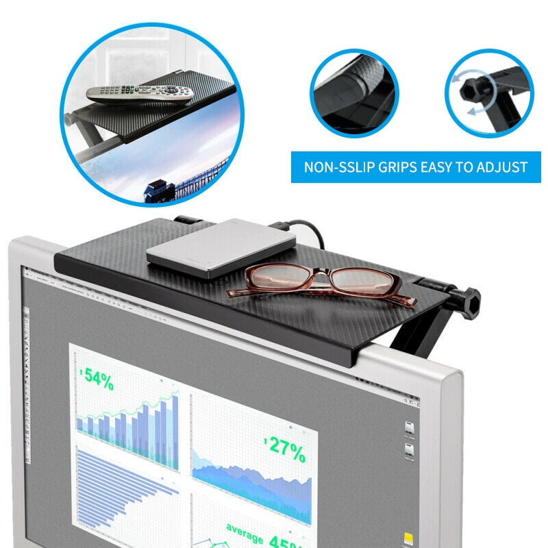 Estante Ajustable para Pantalla Elevador de Monitor y Almacenamiento para Escritorio