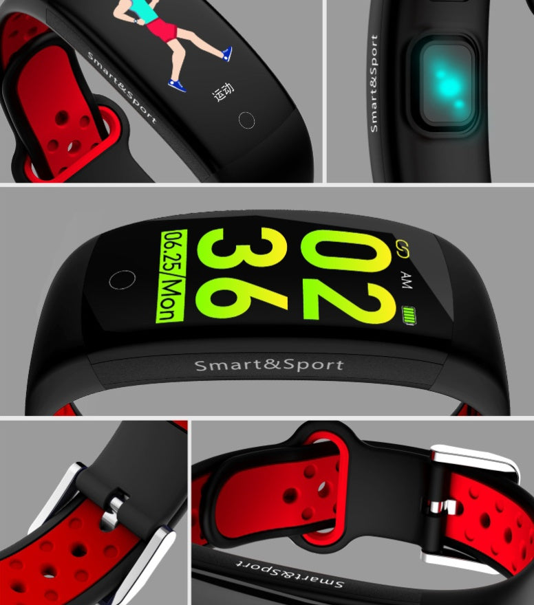 Smart Bracelet Q6S, Monitoreo de Frecuencia Cardíaca y Presión Arterial.