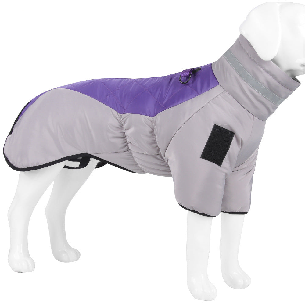 Abrigo Acolchado Reflectante para Perros Grandes | Ropa de Otoño e Invierno con Algodón Térmico