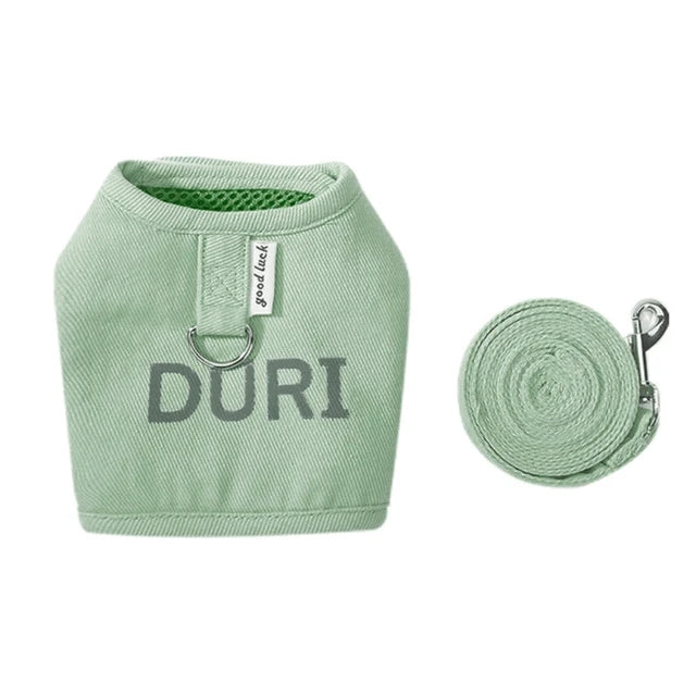 Arnés Ajustable para Gatos y Perros | Arnés de Pecho y Espalda con Correa de Tracción