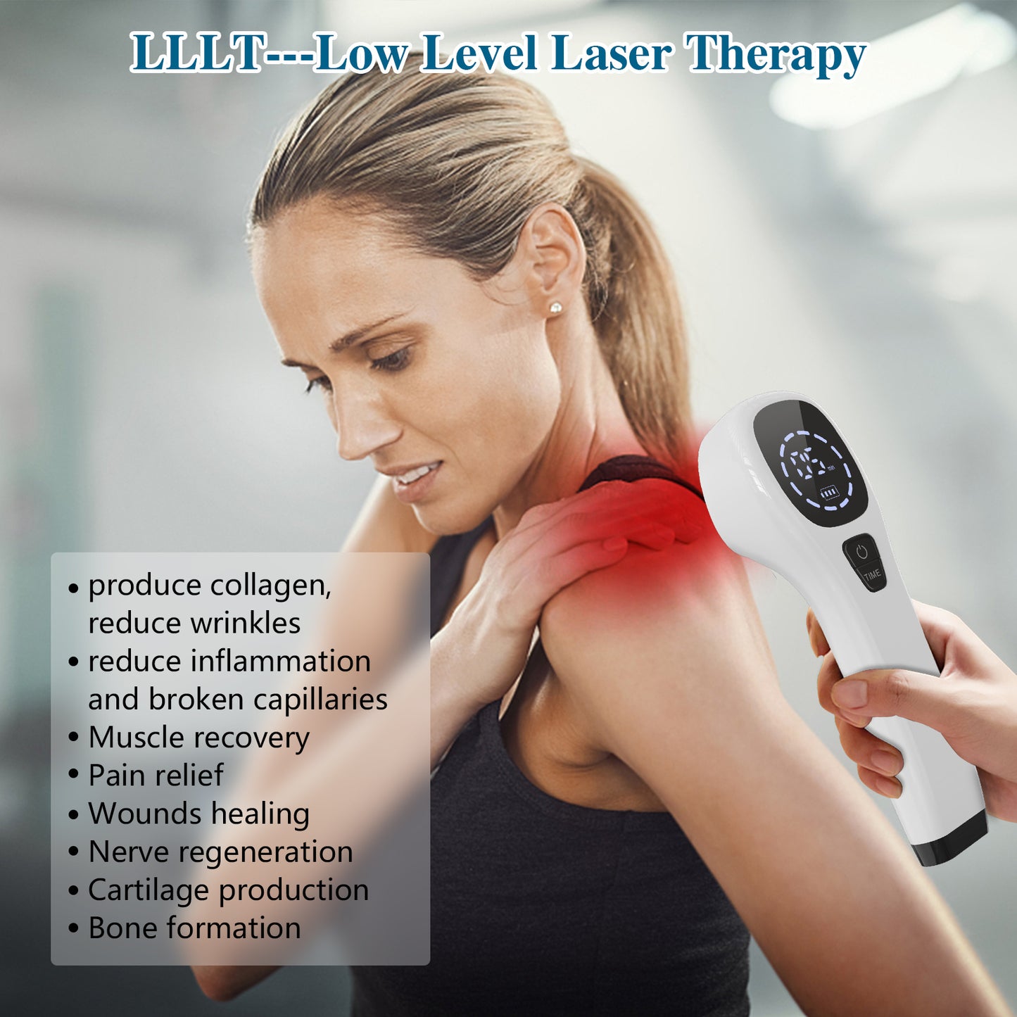 Dispositivo de Terapia con Luz Roja Alivio Natural & Relajación Muscular