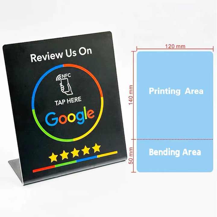 Tarjeta NFC para Reseñas de Google Obtén Más Opiniones con un Toque en Apple y Android