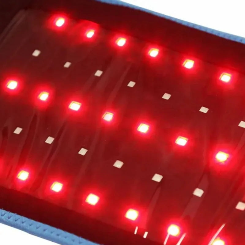 Cinturón Masajeador Lumbar con Luz Infrarroja y LED Alivio y Relajación Inteligente.