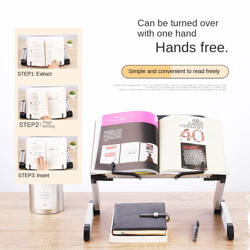 Soporte de Lectura Multifuncional | Estante Ajustable para Libros y Pantallas
