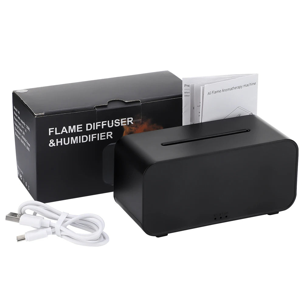 Quieres sorprender? Humidificador 3D con Efecto Llama, Difusor de Aroma USB Recargable