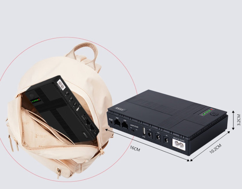Fuente de Energía de Respaldo Router, Monitores y Dispositivos de Dormitorio
