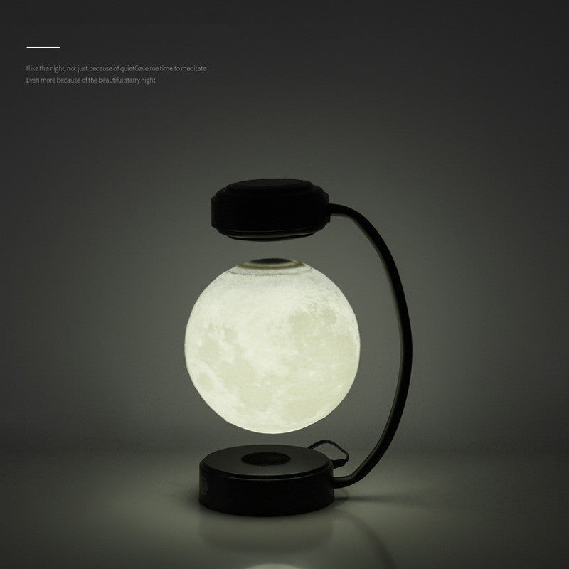 Lámpara Flotante LED Luna 3D Levitación Magnética, Rotación y Decoración Moderna.