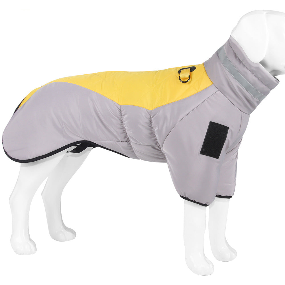 Abrigo Acolchado Reflectante para Perros Grandes | Ropa de Otoño e Invierno con Algodón Térmico