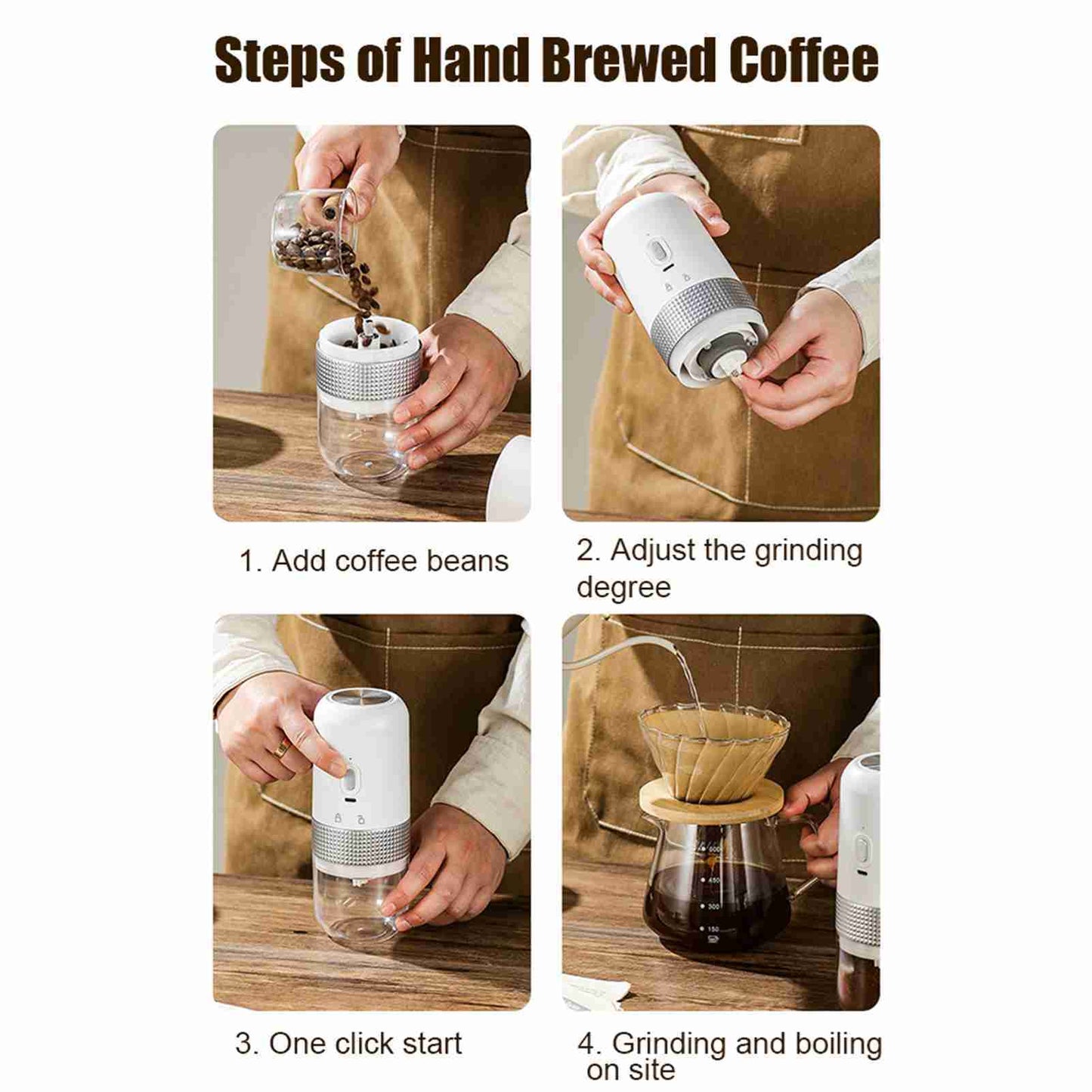 Te gusta el cafe? Esto es tuyo... Molino de Café Eléctrico Auto Stop y Recarga USB. Perfecto.