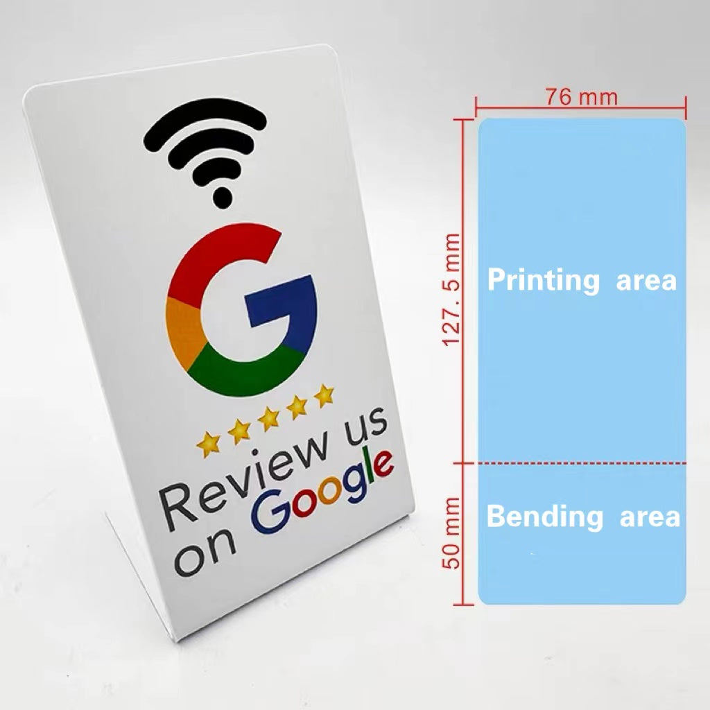 Tarjeta NFC para Reseñas de Google Obtén Más Opiniones con un Toque en Apple y Android
