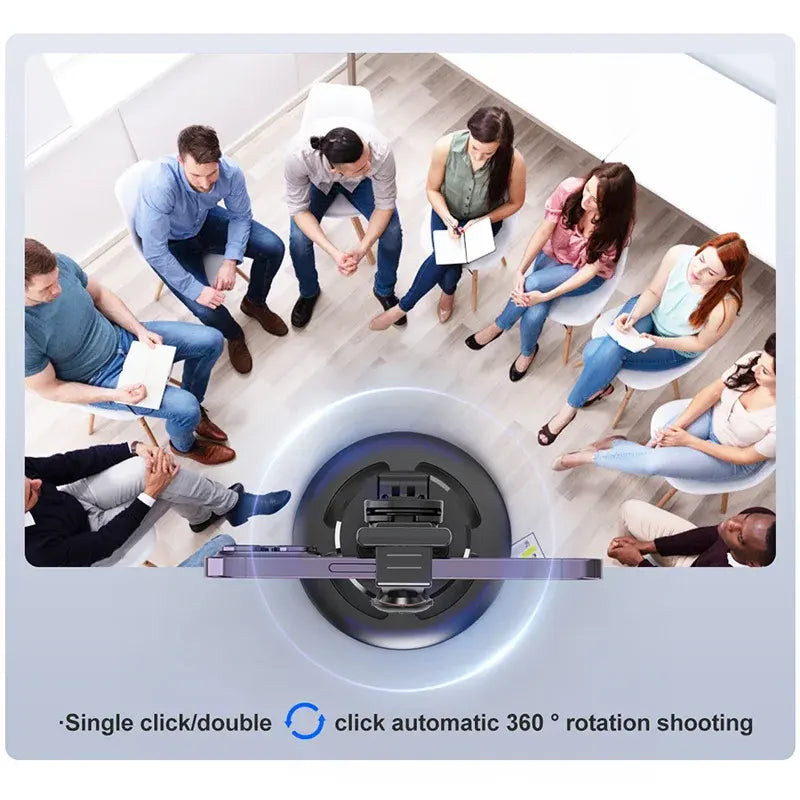 Soporte de Rastreo Facial Automático P02 – Rotación 360° para Vlogging y Vídeo Profesional