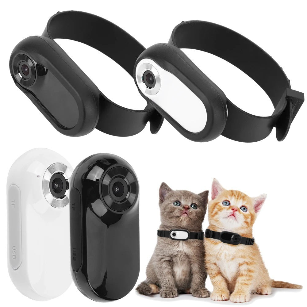Cámara Deportiva Magnética para Mascotas Grabación HD 1080P y Clip de Collar