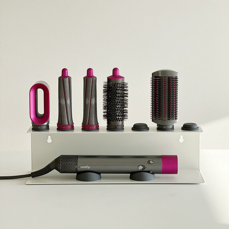 Soporte para Secador de Pelo sin Perforación – Ideal para Planchas y Rizos, Organizador de Baño