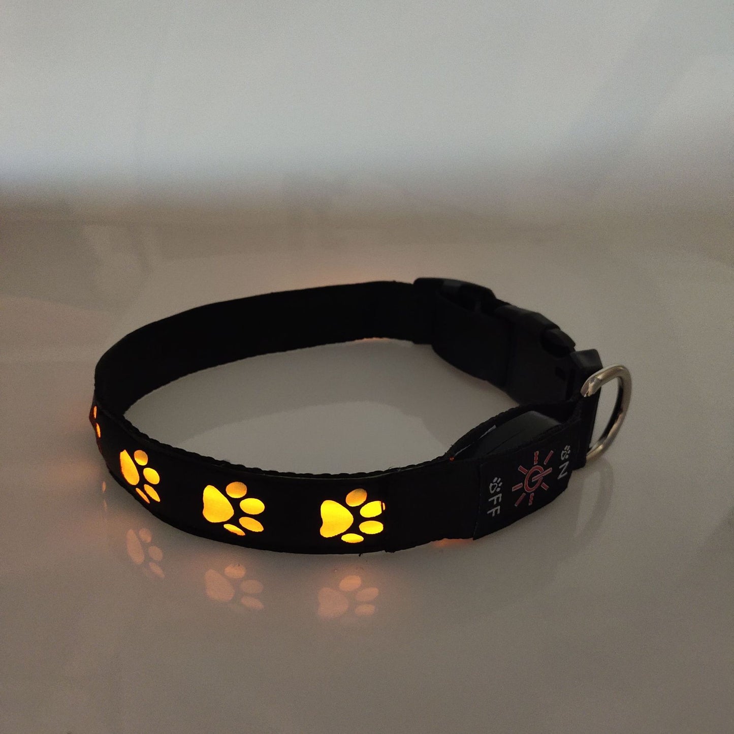 Collar Luminoso Recargable para Perros | Luz LED de Seguridad Antipérdida y Antiatropello