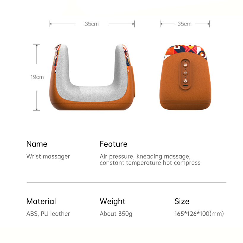 Dispositivo Multifuncional para Alivio de Tendinitis de Muñeca | Masaje, Terapia de Calor y Presión