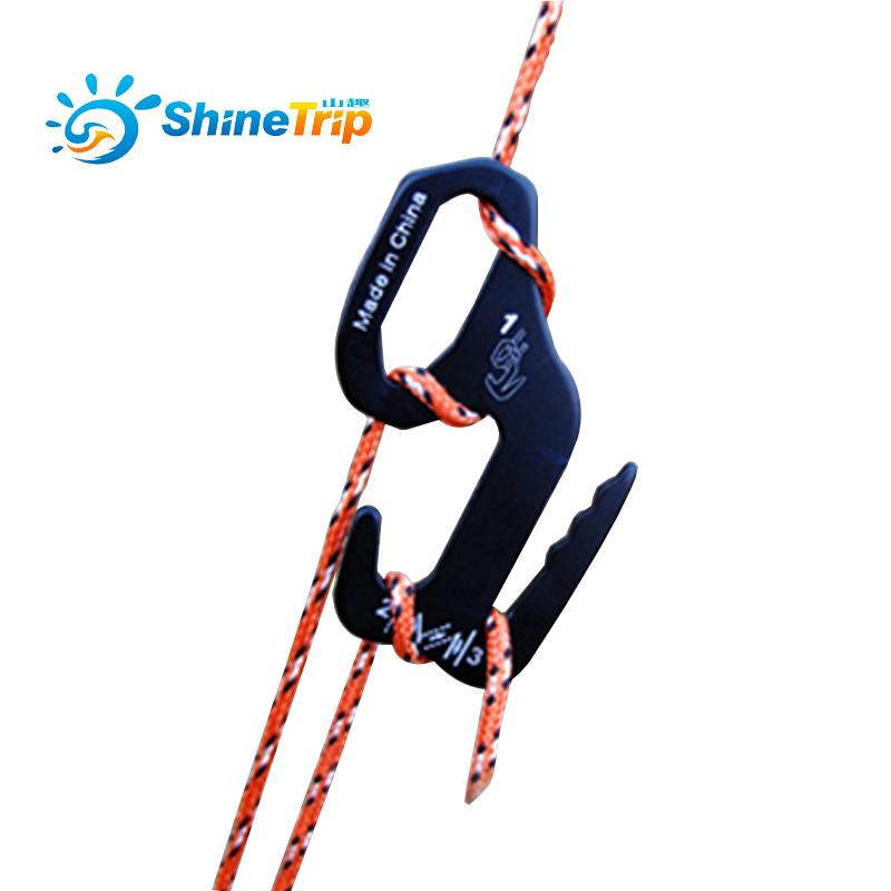 Ganchos para Tienda de Campaña ShineTrip | Hebilla de Aluminio en Forma de 9 para Ajuste de Cuerda